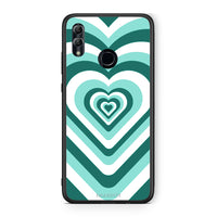 Thumbnail for Honor 10 Lite Green Hearts θήκη από τη Smartfits με σχέδιο στο πίσω μέρος και μαύρο περίβλημα | Smartphone case with colorful back and black bezels by Smartfits