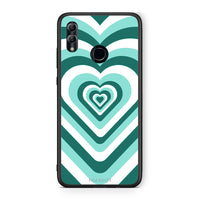 Thumbnail for Honor 8x Green Hearts θήκη από τη Smartfits με σχέδιο στο πίσω μέρος και μαύρο περίβλημα | Smartphone case with colorful back and black bezels by Smartfits
