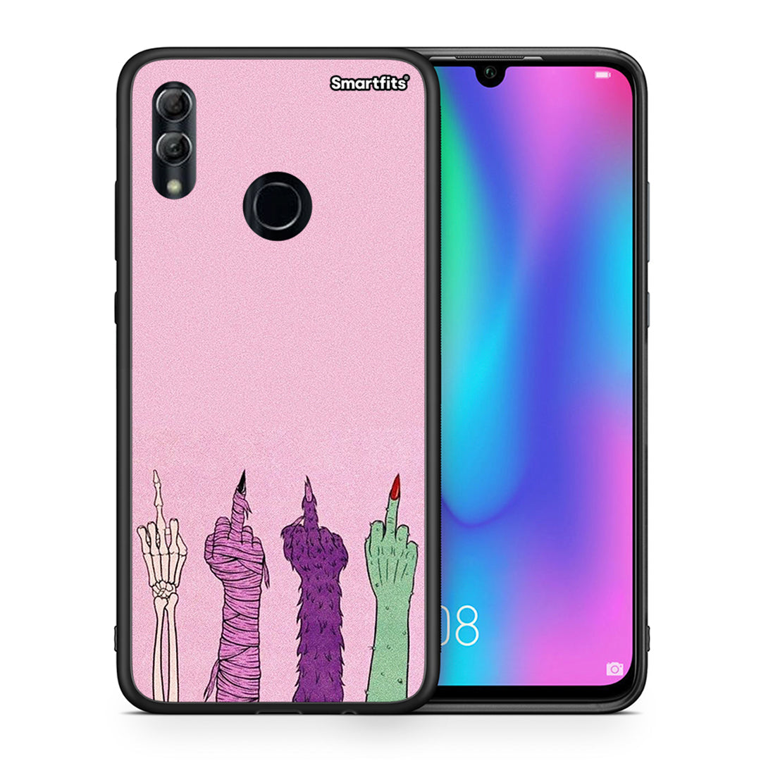 Θήκη Honor 10 Lite Halloween Be A Lady από τη Smartfits με σχέδιο στο πίσω μέρος και μαύρο περίβλημα | Honor 10 Lite Halloween Be A Lady case with colorful back and black bezels