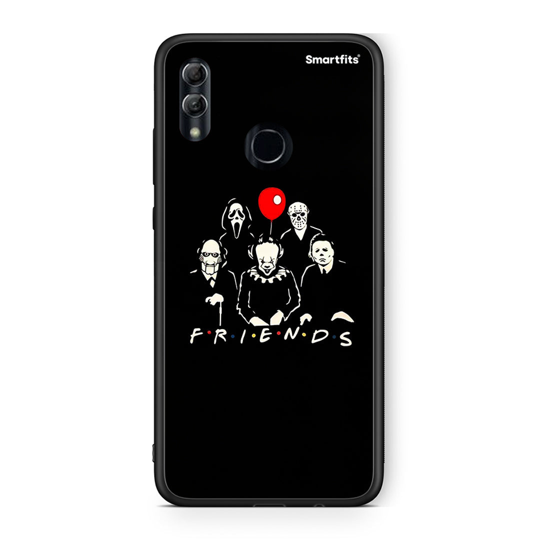 Honor 10 Lite Halloween Friends Θήκη από τη Smartfits με σχέδιο στο πίσω μέρος και μαύρο περίβλημα | Smartphone case with colorful back and black bezels by Smartfits