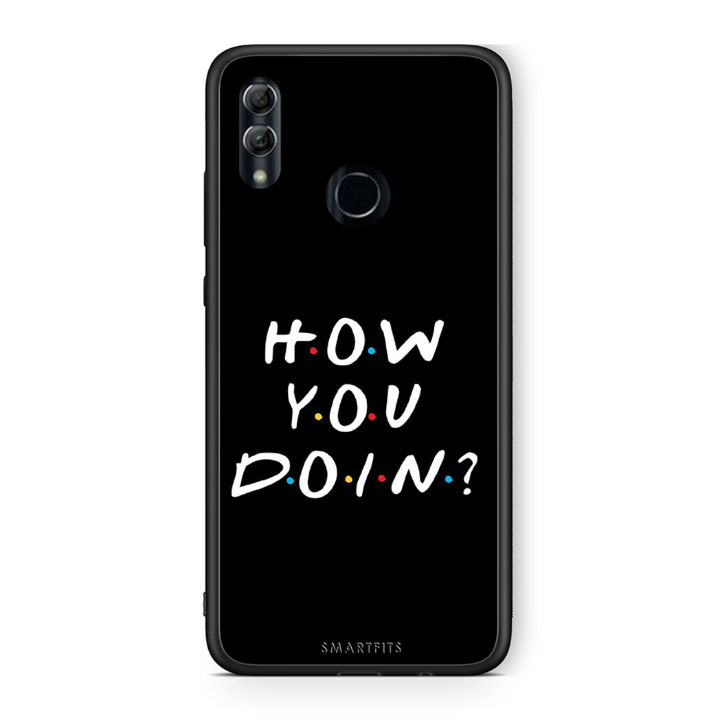 Honor 10 Lite How You Doin θήκη από τη Smartfits με σχέδιο στο πίσω μέρος και μαύρο περίβλημα | Smartphone case with colorful back and black bezels by Smartfits