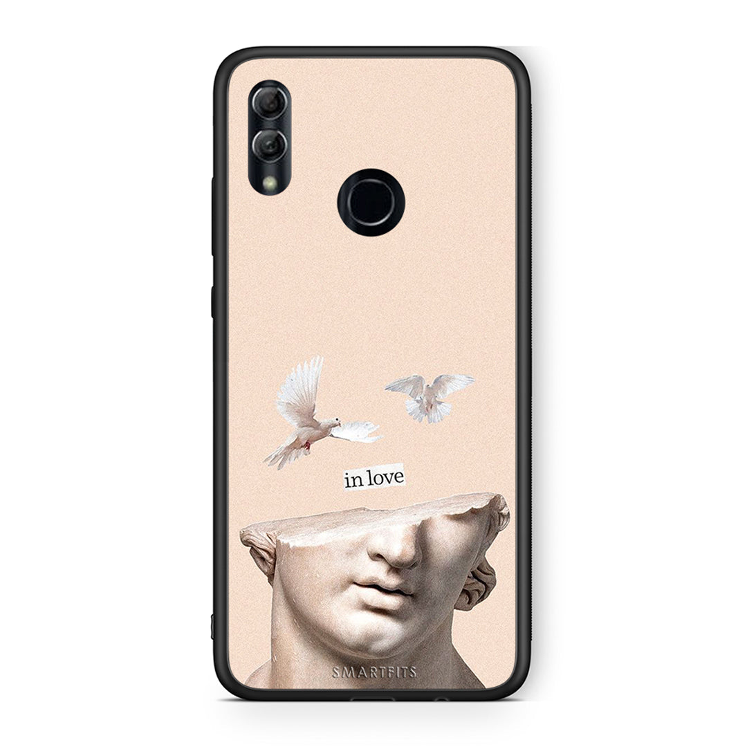 Honor 8x In Love θήκη από τη Smartfits με σχέδιο στο πίσω μέρος και μαύρο περίβλημα | Smartphone case with colorful back and black bezels by Smartfits