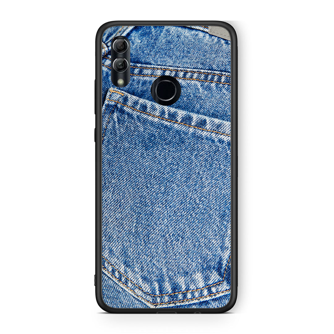 Honor 10 Lite Jeans Pocket θήκη από τη Smartfits με σχέδιο στο πίσω μέρος και μαύρο περίβλημα | Smartphone case with colorful back and black bezels by Smartfits