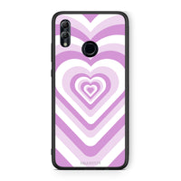 Thumbnail for Honor 10 Lite Lilac Hearts θήκη από τη Smartfits με σχέδιο στο πίσω μέρος και μαύρο περίβλημα | Smartphone case with colorful back and black bezels by Smartfits