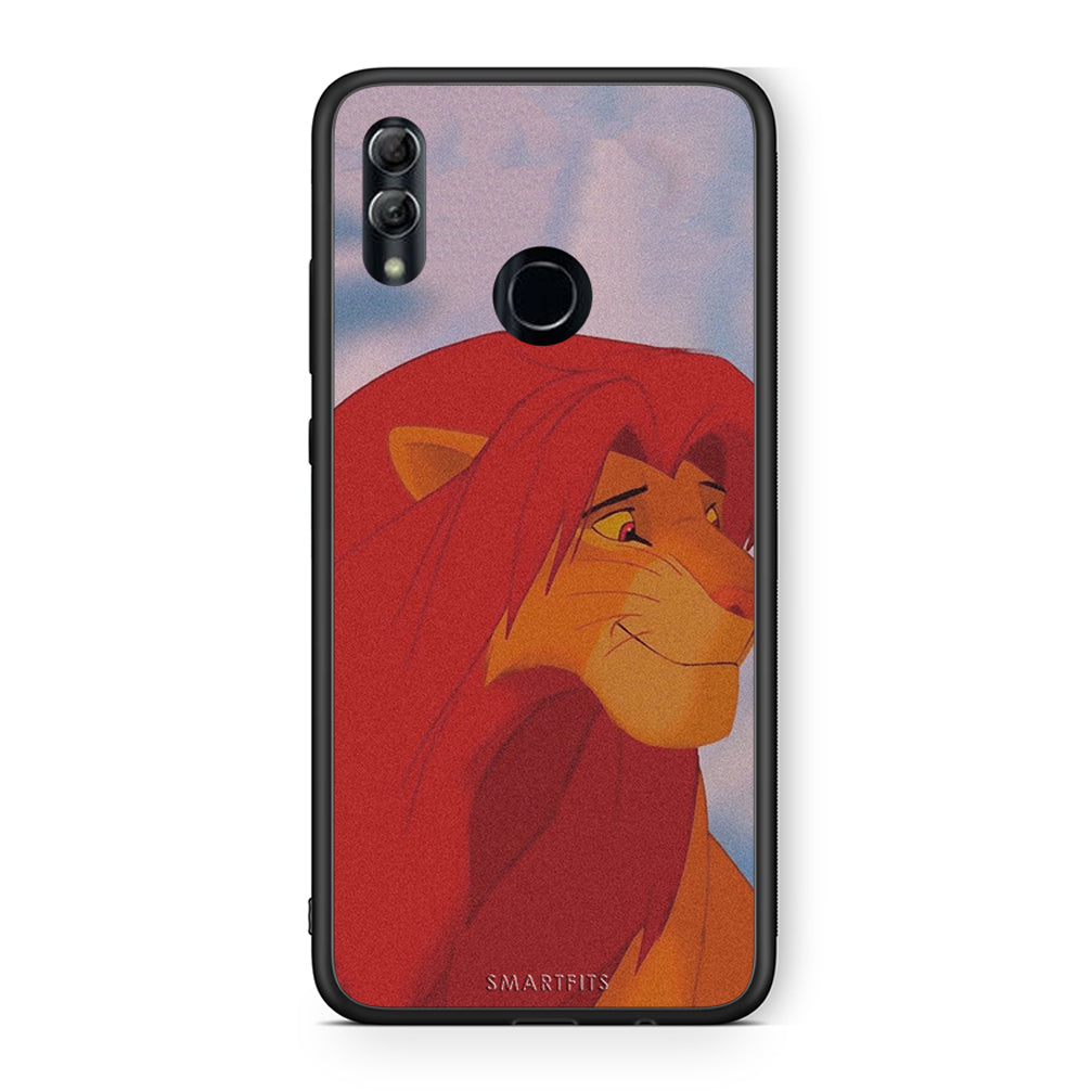 Honor 8x Lion Love 1 Θήκη Αγίου Βαλεντίνου από τη Smartfits με σχέδιο στο πίσω μέρος και μαύρο περίβλημα | Smartphone case with colorful back and black bezels by Smartfits