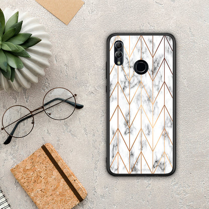 Marble Gold Geometric - Honor 10 Lite θήκη