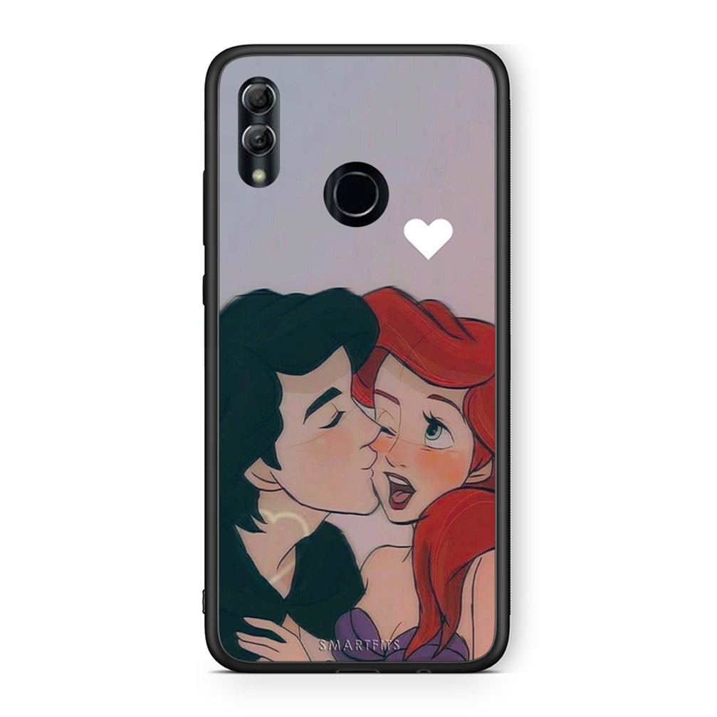 Honor 8x Mermaid Love Θήκη Αγίου Βαλεντίνου από τη Smartfits με σχέδιο στο πίσω μέρος και μαύρο περίβλημα | Smartphone case with colorful back and black bezels by Smartfits