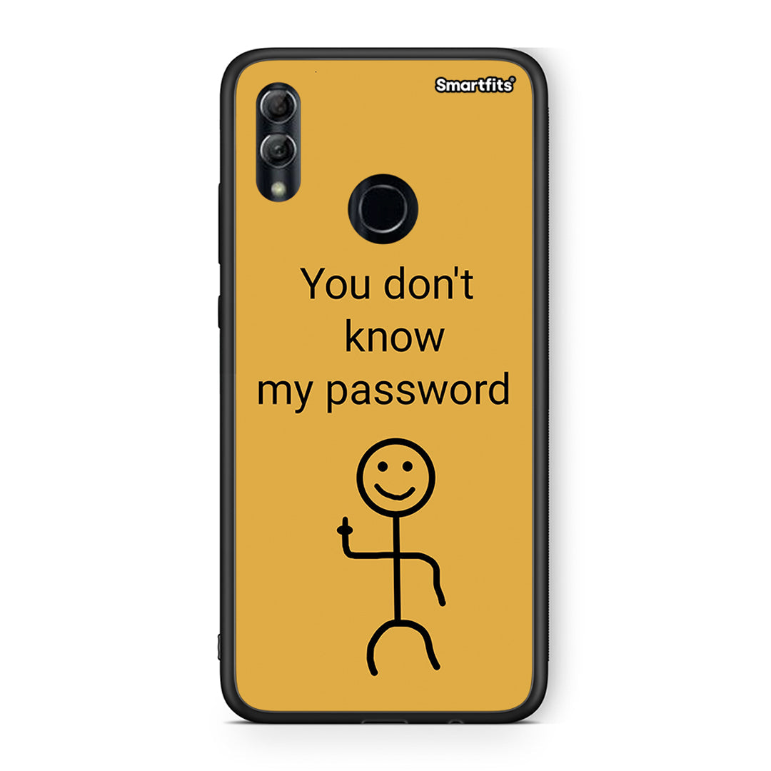 Honor 10 Lite My Password Θήκη από τη Smartfits με σχέδιο στο πίσω μέρος και μαύρο περίβλημα | Smartphone case with colorful back and black bezels by Smartfits