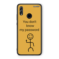 Thumbnail for Honor 10 Lite My Password Θήκη από τη Smartfits με σχέδιο στο πίσω μέρος και μαύρο περίβλημα | Smartphone case with colorful back and black bezels by Smartfits