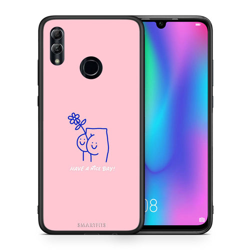 Θήκη Honor 8x Nice Day από τη Smartfits με σχέδιο στο πίσω μέρος και μαύρο περίβλημα | Honor 8x Nice Day case with colorful back and black bezels