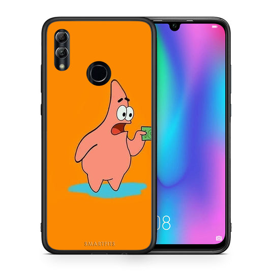 Θήκη Αγίου Βαλεντίνου Honor 8x No Money 1 από τη Smartfits με σχέδιο στο πίσω μέρος και μαύρο περίβλημα | Honor 8x No Money 1 case with colorful back and black bezels