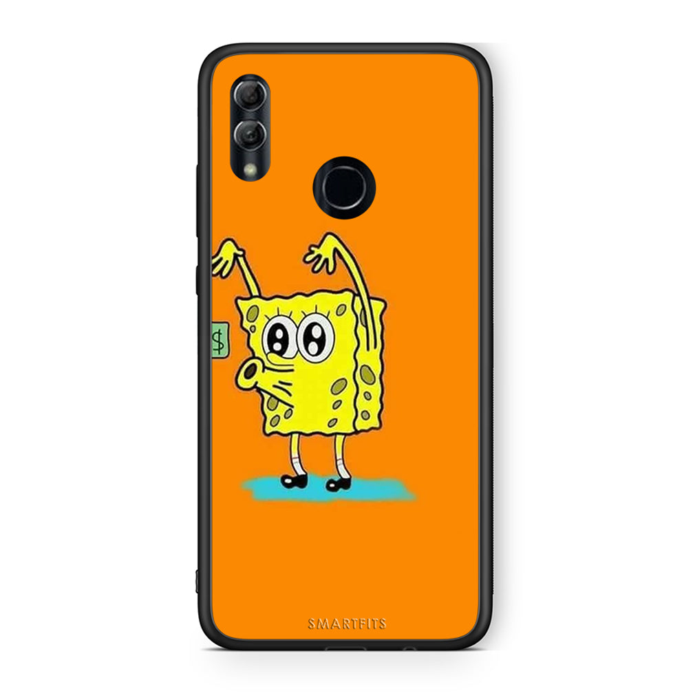 Honor 8x No Money 2 Θήκη Αγίου Βαλεντίνου από τη Smartfits με σχέδιο στο πίσω μέρος και μαύρο περίβλημα | Smartphone case with colorful back and black bezels by Smartfits