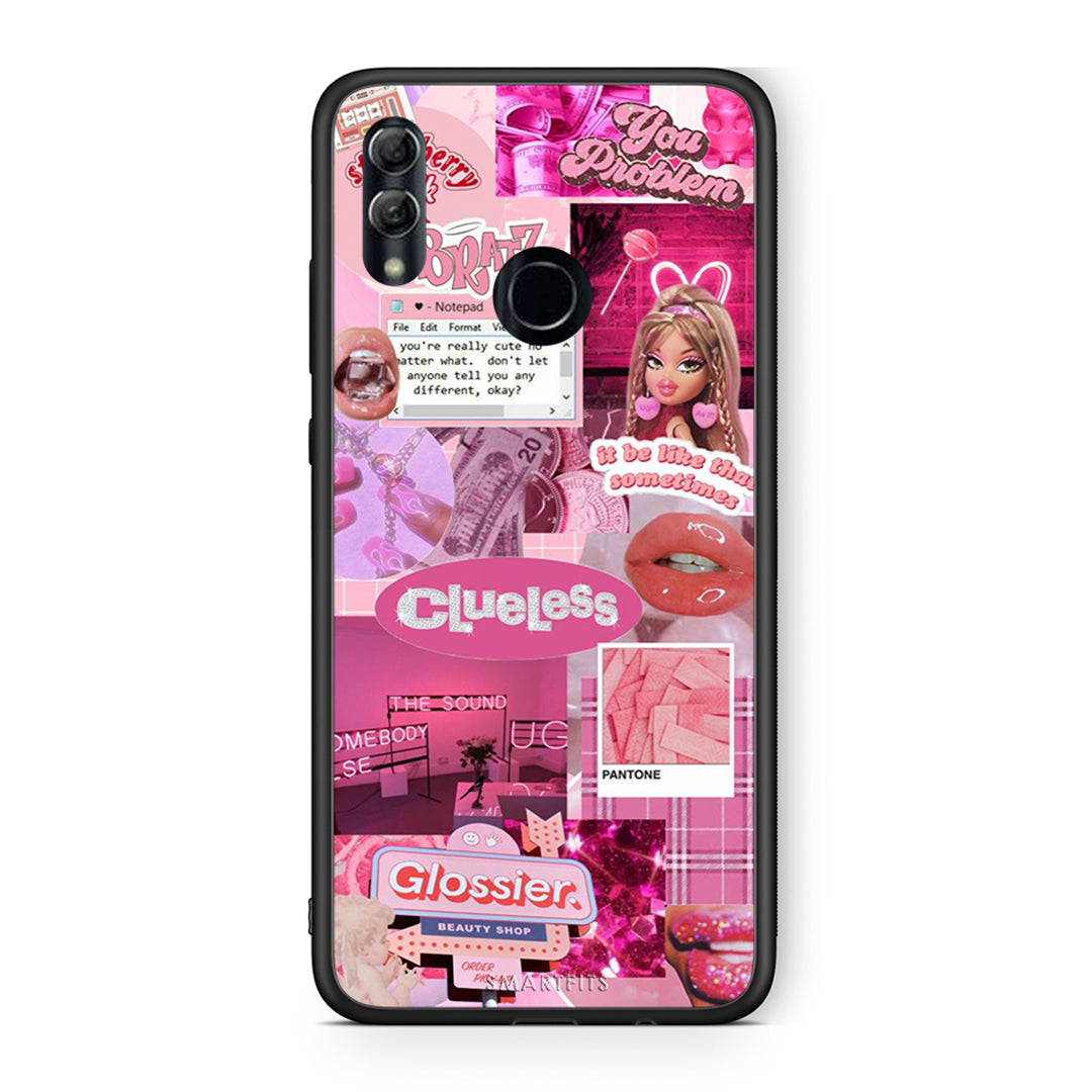 Honor 8x Pink Love Θήκη Αγίου Βαλεντίνου από τη Smartfits με σχέδιο στο πίσω μέρος και μαύρο περίβλημα | Smartphone case with colorful back and black bezels by Smartfits