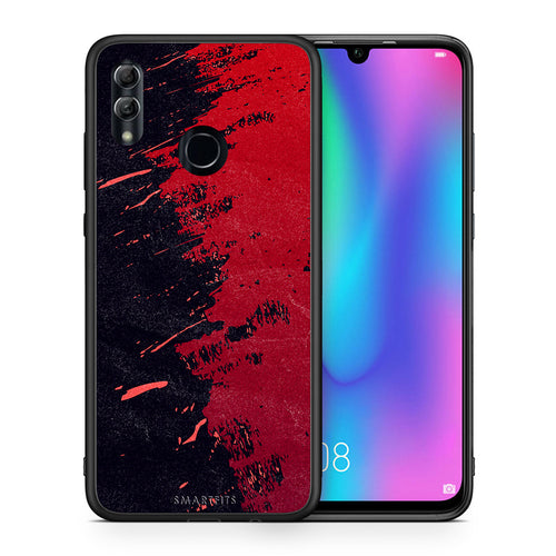 Θήκη Αγίου Βαλεντίνου Honor 8x Red Paint από τη Smartfits με σχέδιο στο πίσω μέρος και μαύρο περίβλημα | Honor 8x Red Paint case with colorful back and black bezels