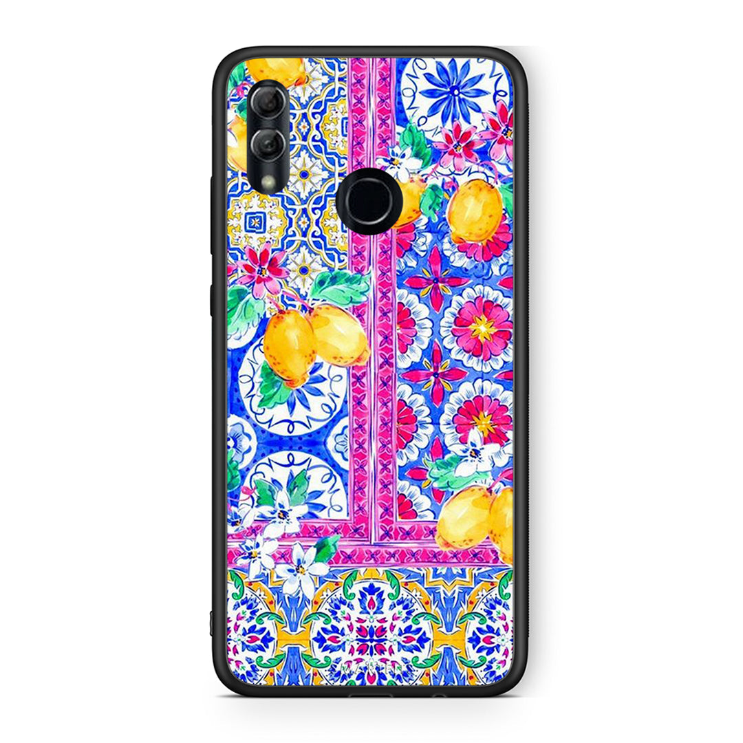 Honor 8x Retro Spring θήκη από τη Smartfits με σχέδιο στο πίσω μέρος και μαύρο περίβλημα | Smartphone case with colorful back and black bezels by Smartfits
