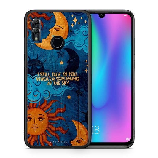 Θήκη Honor 10 Lite Screaming Sky από τη Smartfits με σχέδιο στο πίσω μέρος και μαύρο περίβλημα | Honor 10 Lite Screaming Sky case with colorful back and black bezels