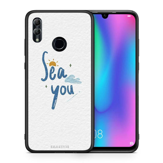 Θήκη Honor 10 Lite Sea You από τη Smartfits με σχέδιο στο πίσω μέρος και μαύρο περίβλημα | Honor 10 Lite Sea You case with colorful back and black bezels