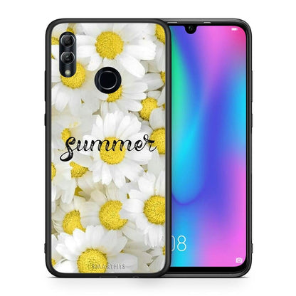 Θήκη Honor 8x Summer Daisies από τη Smartfits με σχέδιο στο πίσω μέρος και μαύρο περίβλημα | Honor 8x Summer Daisies case with colorful back and black bezels