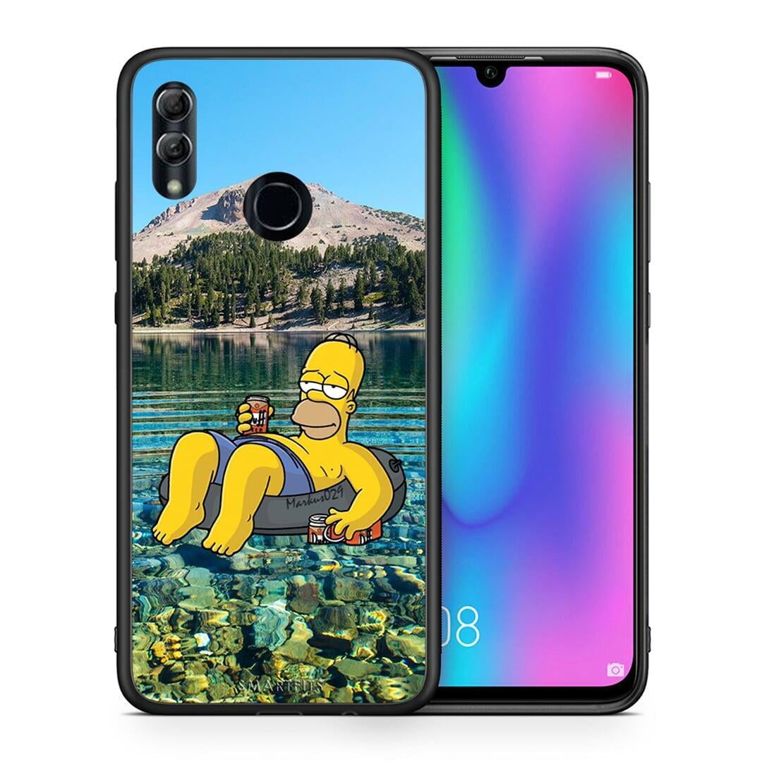 Θήκη Honor 8x Summer Happiness από τη Smartfits με σχέδιο στο πίσω μέρος και μαύρο περίβλημα | Honor 8x Summer Happiness case with colorful back and black bezels