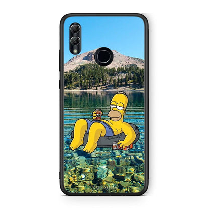 Honor 8x Summer Happiness Θήκη από τη Smartfits με σχέδιο στο πίσω μέρος και μαύρο περίβλημα | Smartphone case with colorful back and black bezels by Smartfits