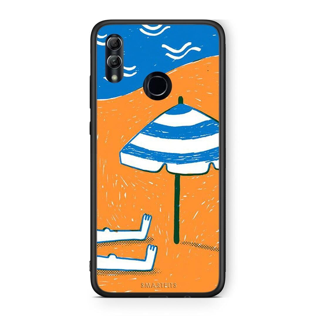 Honor 10 Lite Summering Θήκη από τη Smartfits με σχέδιο στο πίσω μέρος και μαύρο περίβλημα | Smartphone case with colorful back and black bezels by Smartfits