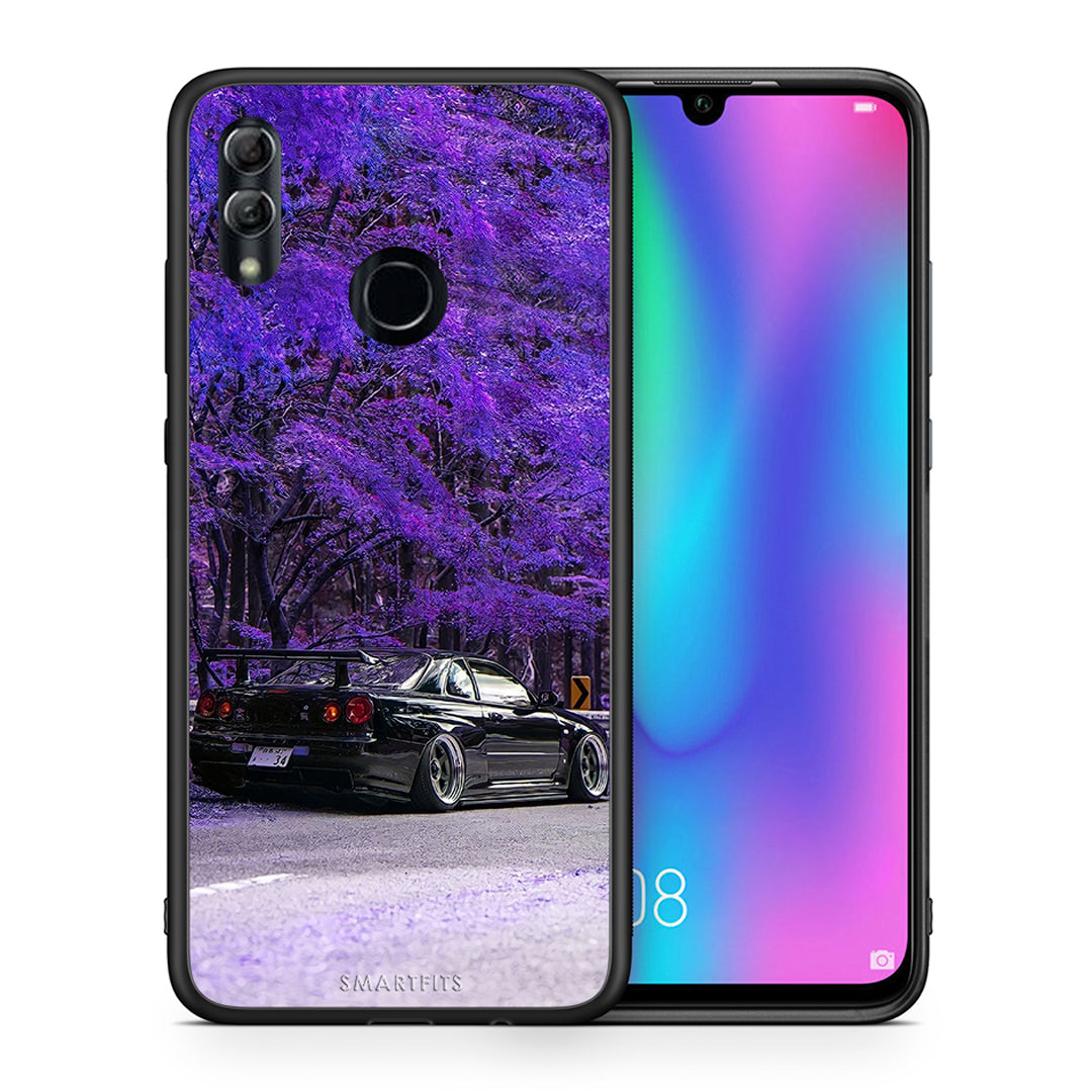 Θήκη Αγίου Βαλεντίνου Honor 10 Lite Super Car από τη Smartfits με σχέδιο στο πίσω μέρος και μαύρο περίβλημα | Honor 10 Lite Super Car case with colorful back and black bezels