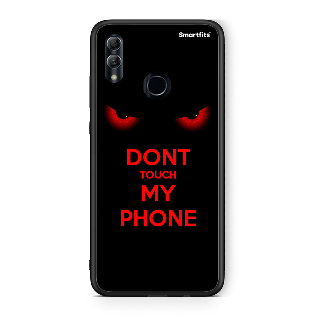 Honor 8x Touch My Phone Θήκη από τη Smartfits με σχέδιο στο πίσω μέρος και μαύρο περίβλημα | Smartphone case with colorful back and black bezels by Smartfits