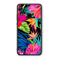 Thumbnail for Honor 10 Lite Tropical Flowers θήκη από τη Smartfits με σχέδιο στο πίσω μέρος και μαύρο περίβλημα | Smartphone case with colorful back and black bezels by Smartfits