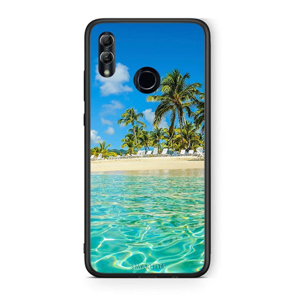 Honor 8x Tropical Vibes Θήκη από τη Smartfits με σχέδιο στο πίσω μέρος και μαύρο περίβλημα | Smartphone case with colorful back and black bezels by Smartfits
