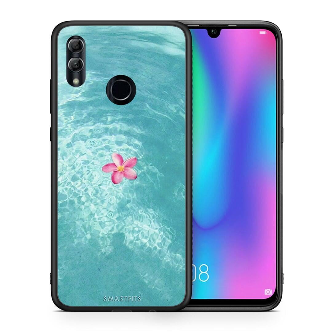 Θήκη Honor 8x Water Flower από τη Smartfits με σχέδιο στο πίσω μέρος και μαύρο περίβλημα | Honor 8x Water Flower case with colorful back and black bezels