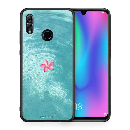 Θήκη Honor 8x Water Flower από τη Smartfits με σχέδιο στο πίσω μέρος και μαύρο περίβλημα | Honor 8x Water Flower case with colorful back and black bezels