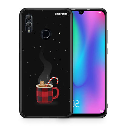 Θήκη Honor 10 Lite Xmas Bathing από τη Smartfits με σχέδιο στο πίσω μέρος και μαύρο περίβλημα | Honor 10 Lite Xmas Bathing case with colorful back and black bezels
