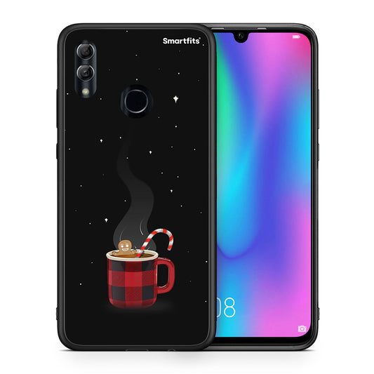 Θήκη Honor 10 Lite Xmas Bathing από τη Smartfits με σχέδιο στο πίσω μέρος και μαύρο περίβλημα | Honor 10 Lite Xmas Bathing case with colorful back and black bezels