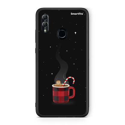 Huawei Honor 8x Xmas Bathing θήκη από τη Smartfits με σχέδιο στο πίσω μέρος και μαύρο περίβλημα | Smartphone case with colorful back and black bezels by Smartfits