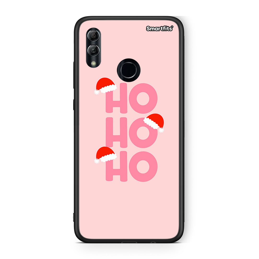 Huawei Honor 10 Lite Xmas Ho Ho Ho θήκη από τη Smartfits με σχέδιο στο πίσω μέρος και μαύρο περίβλημα | Smartphone case with colorful back and black bezels by Smartfits
