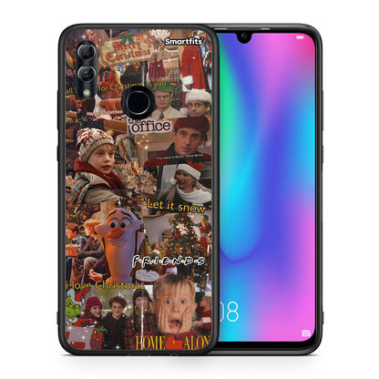 Θήκη Honor 10 Lite Xmas Wishes από τη Smartfits με σχέδιο στο πίσω μέρος και μαύρο περίβλημα | Honor 10 Lite Xmas Wishes case with colorful back and black bezels