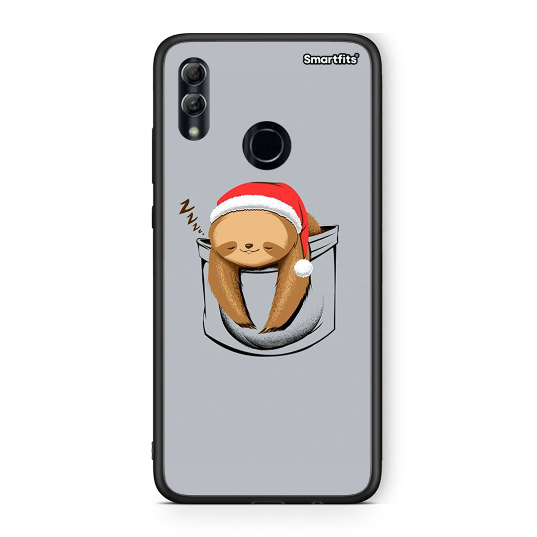 Huawei Honor 10 Lite Xmas Zzzz θήκη από τη Smartfits με σχέδιο στο πίσω μέρος και μαύρο περίβλημα | Smartphone case with colorful back and black bezels by Smartfits