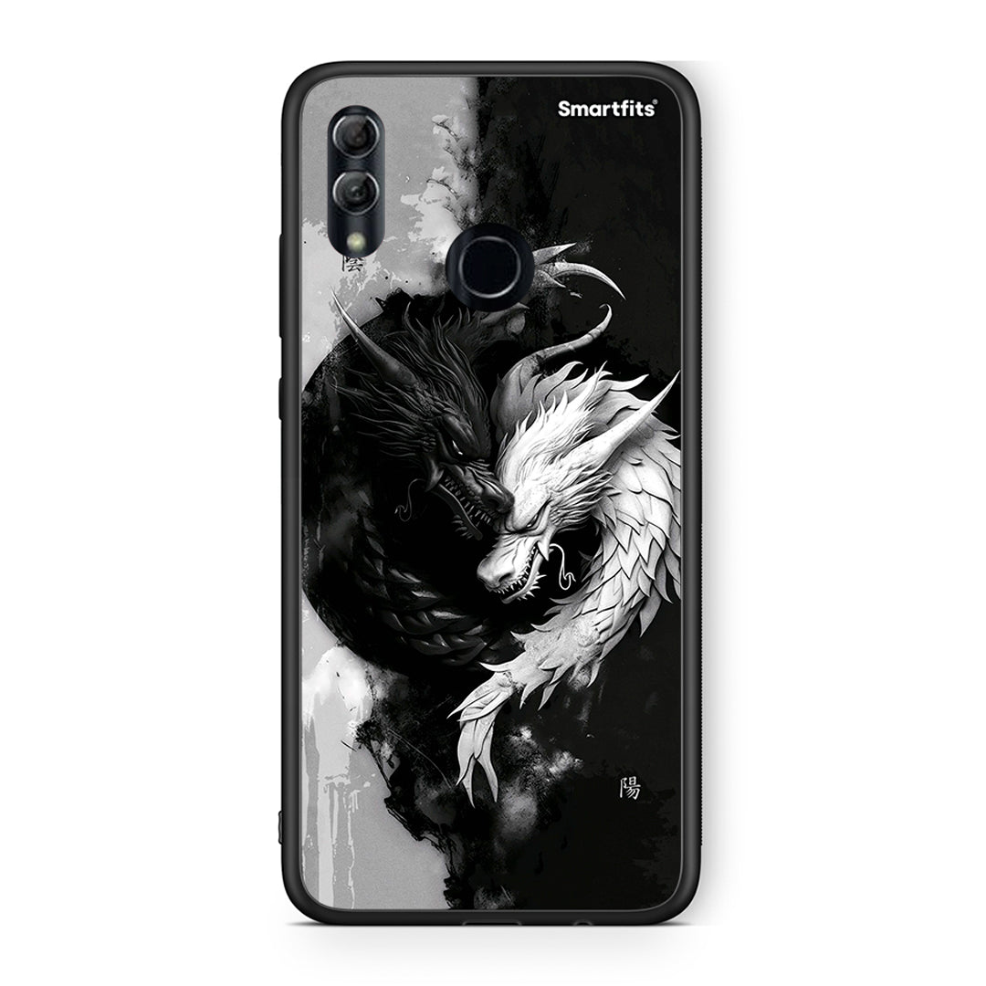 Honor 10 Lite Yin Yang Θήκη από τη Smartfits με σχέδιο στο πίσω μέρος και μαύρο περίβλημα | Smartphone case with colorful back and black bezels by Smartfits