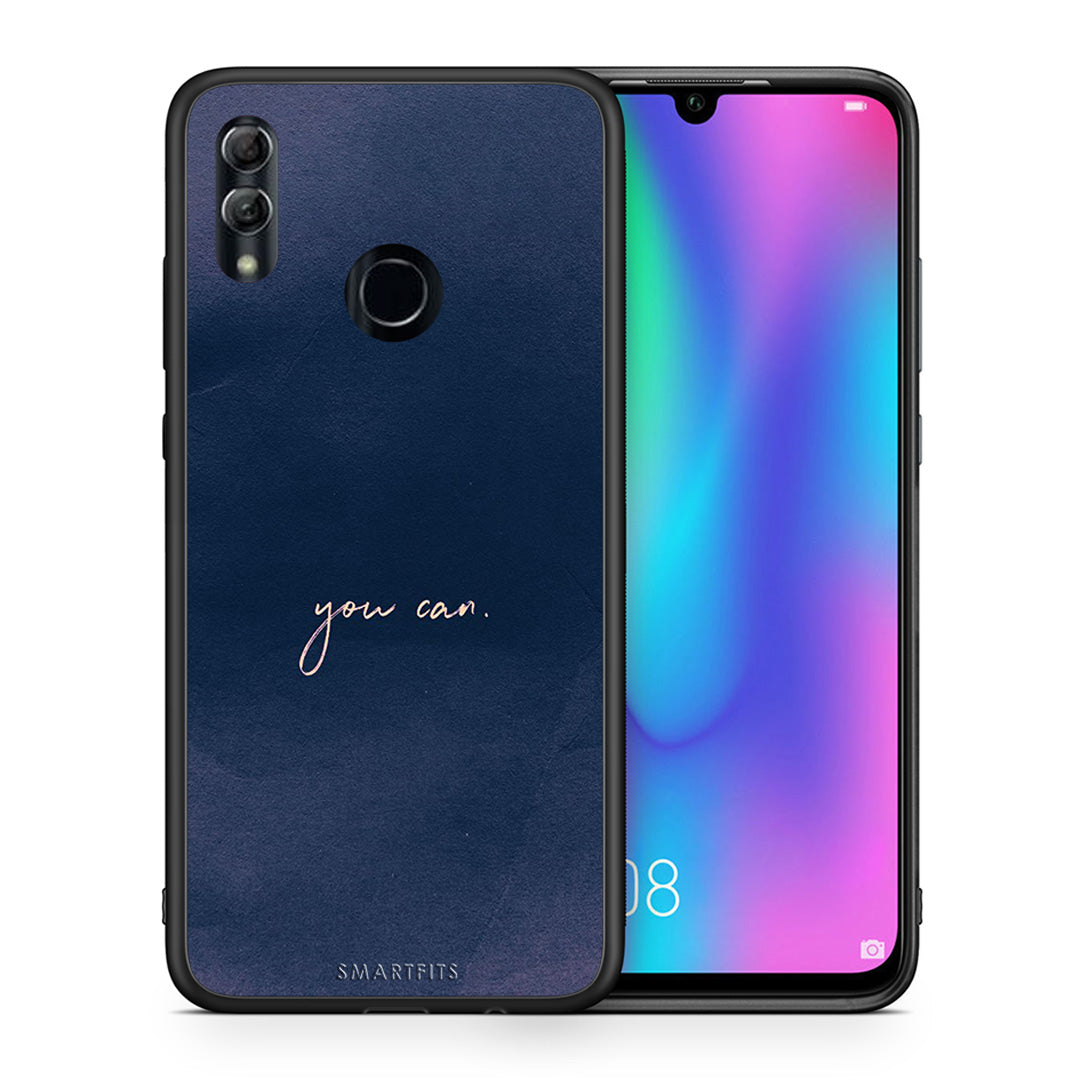 Θήκη Honor 8x You Can από τη Smartfits με σχέδιο στο πίσω μέρος και μαύρο περίβλημα | Honor 8x You Can case with colorful back and black bezels