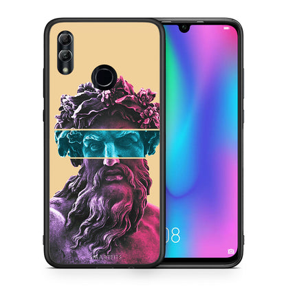 Θήκη Αγίου Βαλεντίνου Honor 8x Zeus Art από τη Smartfits με σχέδιο στο πίσω μέρος και μαύρο περίβλημα | Honor 8x Zeus Art case with colorful back and black bezels