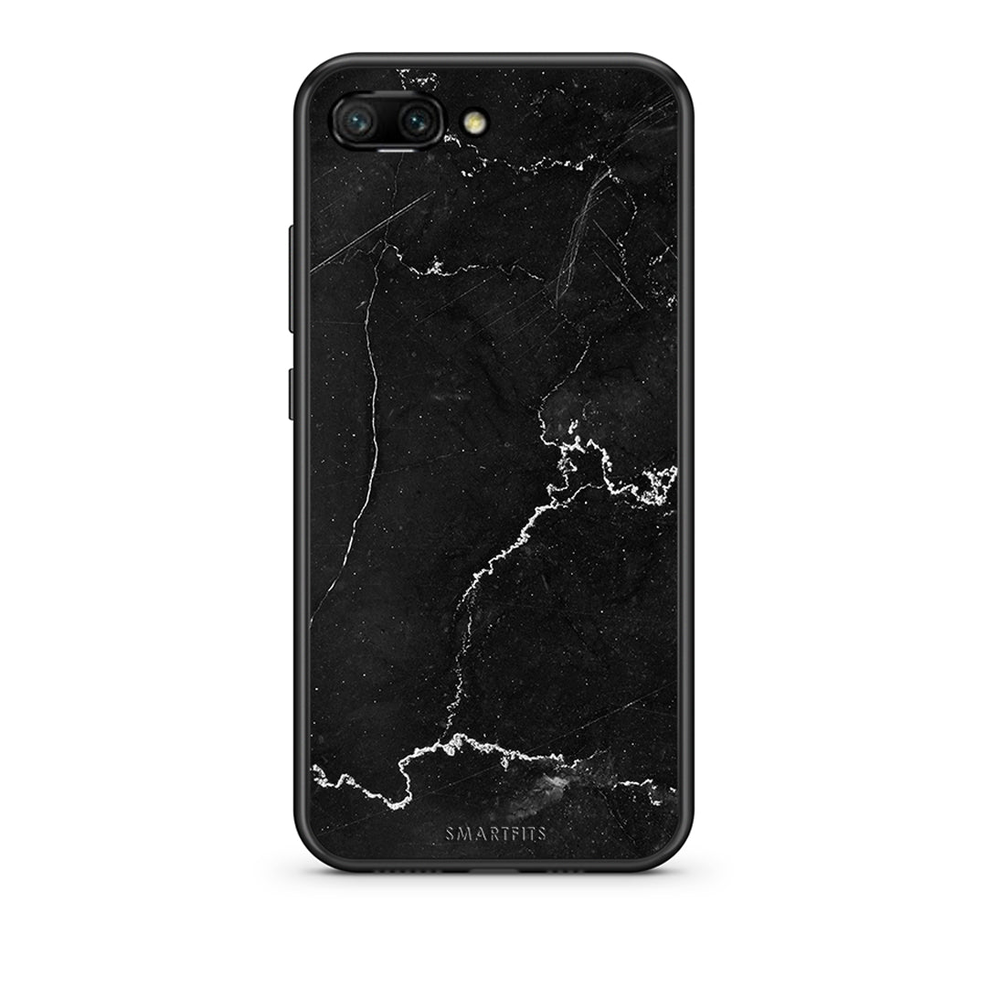 Huawei Honor 10 Marble Black θήκη από τη Smartfits με σχέδιο στο πίσω μέρος και μαύρο περίβλημα | Smartphone case with colorful back and black bezels by Smartfits