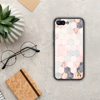 Marble Hexagon Pink - Honor 10 θήκη