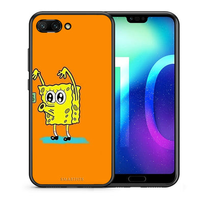 Θήκη Αγίου Βαλεντίνου Honor 10 No Money 2 από τη Smartfits με σχέδιο στο πίσω μέρος και μαύρο περίβλημα | Honor 10 No Money 2 case with colorful back and black bezels