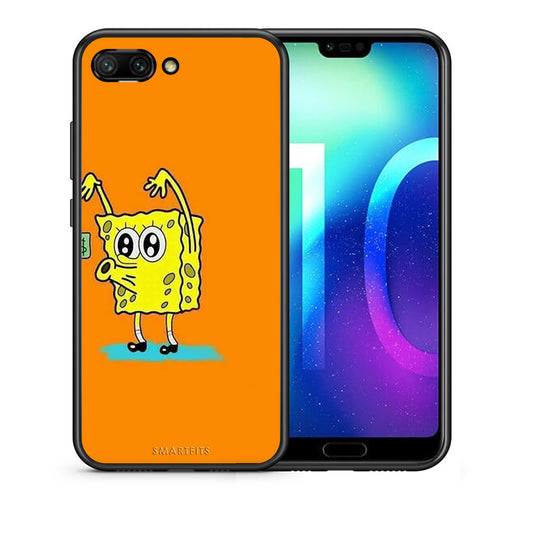 Θήκη Αγίου Βαλεντίνου Honor 10 No Money 2 από τη Smartfits με σχέδιο στο πίσω μέρος και μαύρο περίβλημα | Honor 10 No Money 2 case with colorful back and black bezels