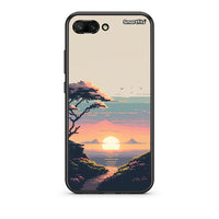 Thumbnail for Honor 10 Pixel Sunset Θήκη από τη Smartfits με σχέδιο στο πίσω μέρος και μαύρο περίβλημα | Smartphone case with colorful back and black bezels by Smartfits