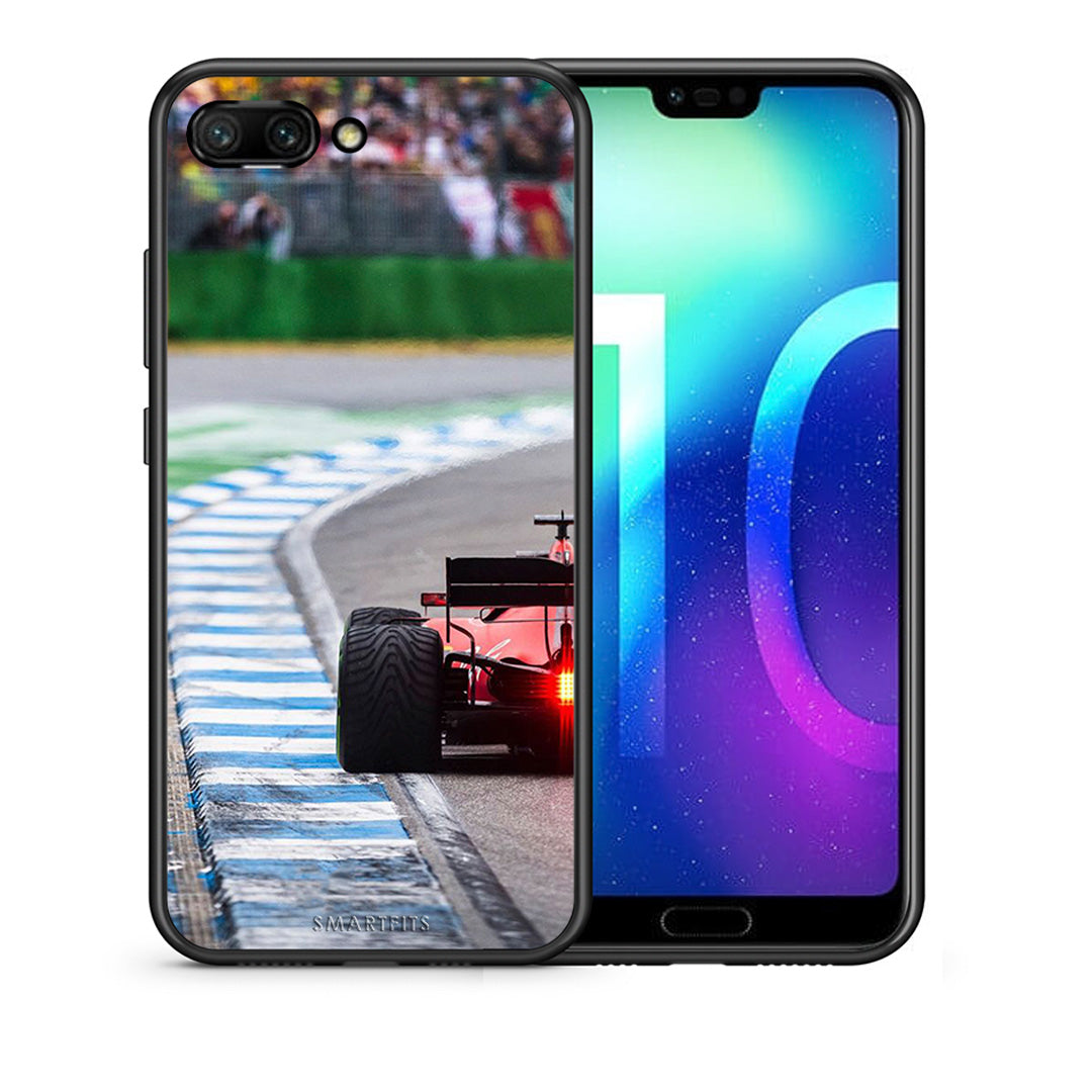 Θήκη Honor 10 Racing Vibes από τη Smartfits με σχέδιο στο πίσω μέρος και μαύρο περίβλημα | Honor 10 Racing Vibes case with colorful back and black bezels