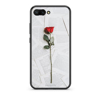 Thumbnail for Honor 10 Red Rose θήκη από τη Smartfits με σχέδιο στο πίσω μέρος και μαύρο περίβλημα | Smartphone case with colorful back and black bezels by Smartfits