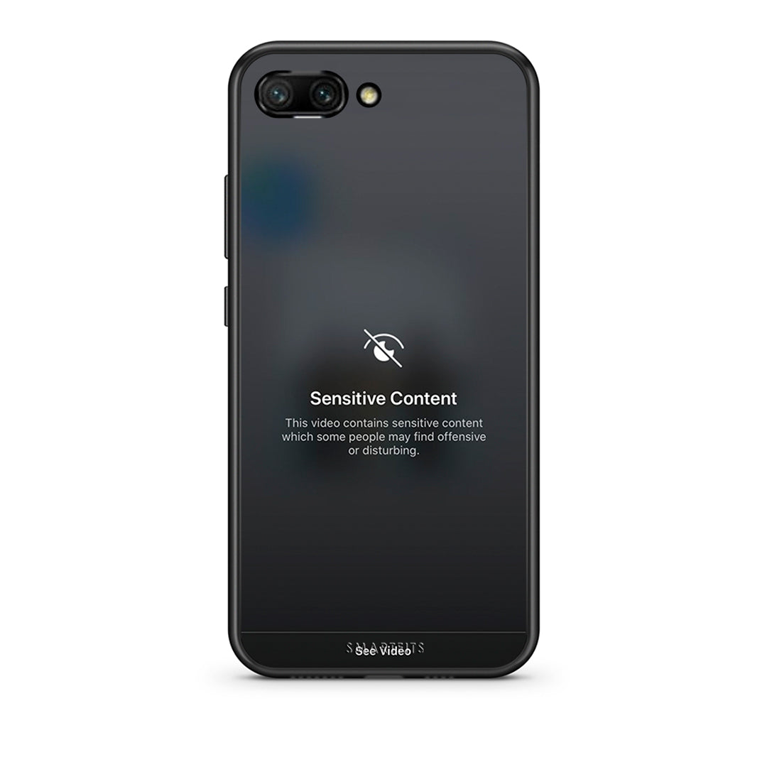 Honor 10 Sensitive Content θήκη από τη Smartfits με σχέδιο στο πίσω μέρος και μαύρο περίβλημα | Smartphone case with colorful back and black bezels by Smartfits