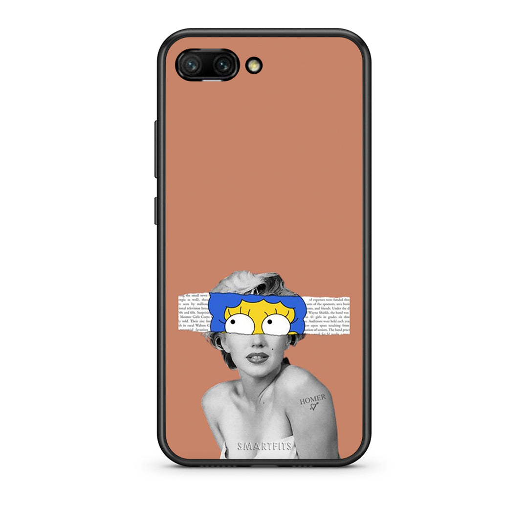 Honor 10 Sim Merilyn θήκη από τη Smartfits με σχέδιο στο πίσω μέρος και μαύρο περίβλημα | Smartphone case with colorful back and black bezels by Smartfits