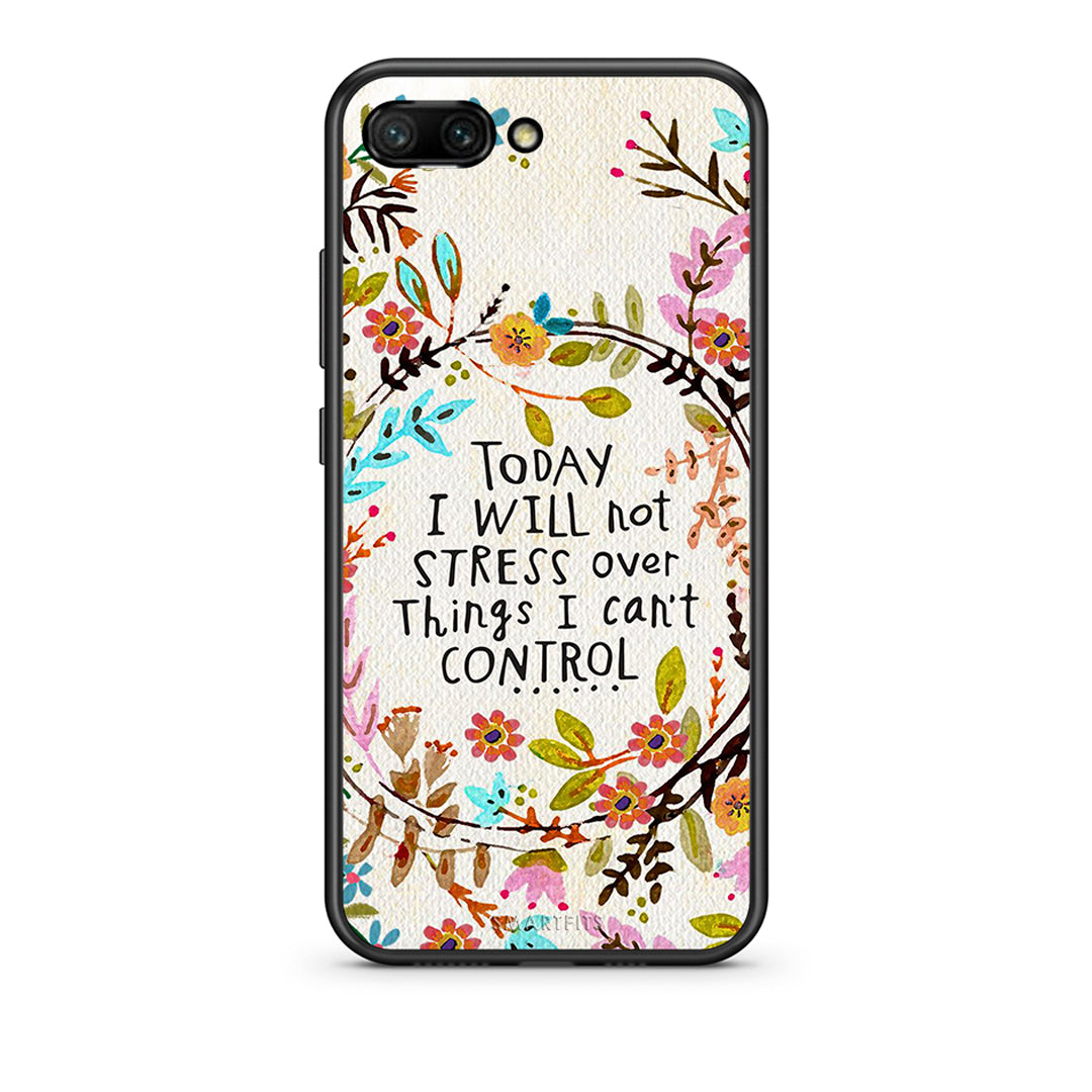 Honor 10 Stress Over θήκη από τη Smartfits με σχέδιο στο πίσω μέρος και μαύρο περίβλημα | Smartphone case with colorful back and black bezels by Smartfits